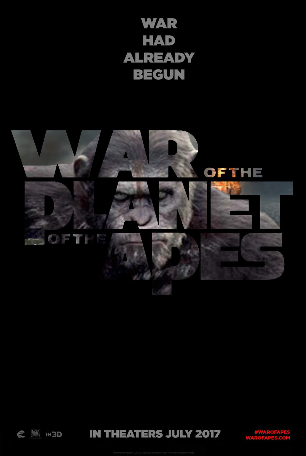 دانلود زیرنویس فارسی فیلم War for the Planet of the Apes 2017